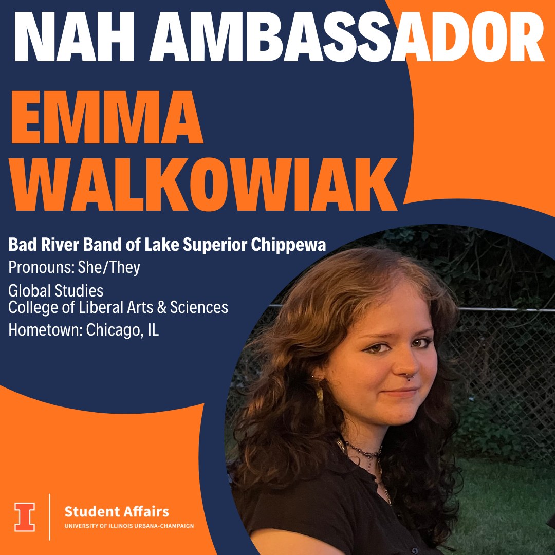 Emma Walkowiak graphic featuring basic info and headshot
