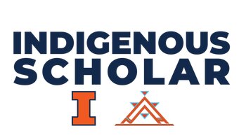 Reads: Indigenous Scholar. Includes I logo and Native American House logo below.